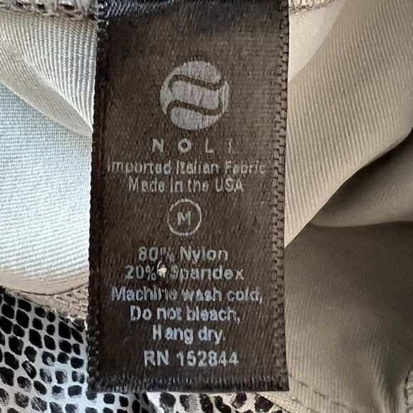 Noli Blue and Gray Snake Print Yoga Leggings - Picture 6 of 6